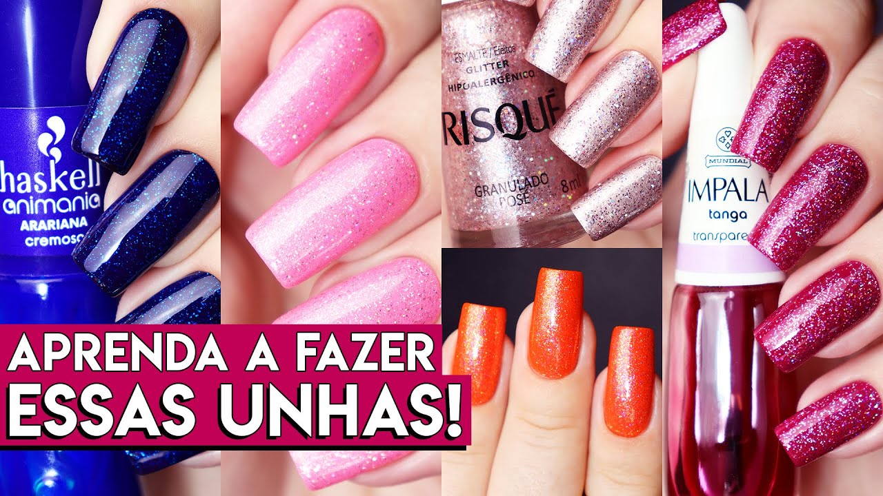 MISTURINHAS de ESMALTES com GLITTER