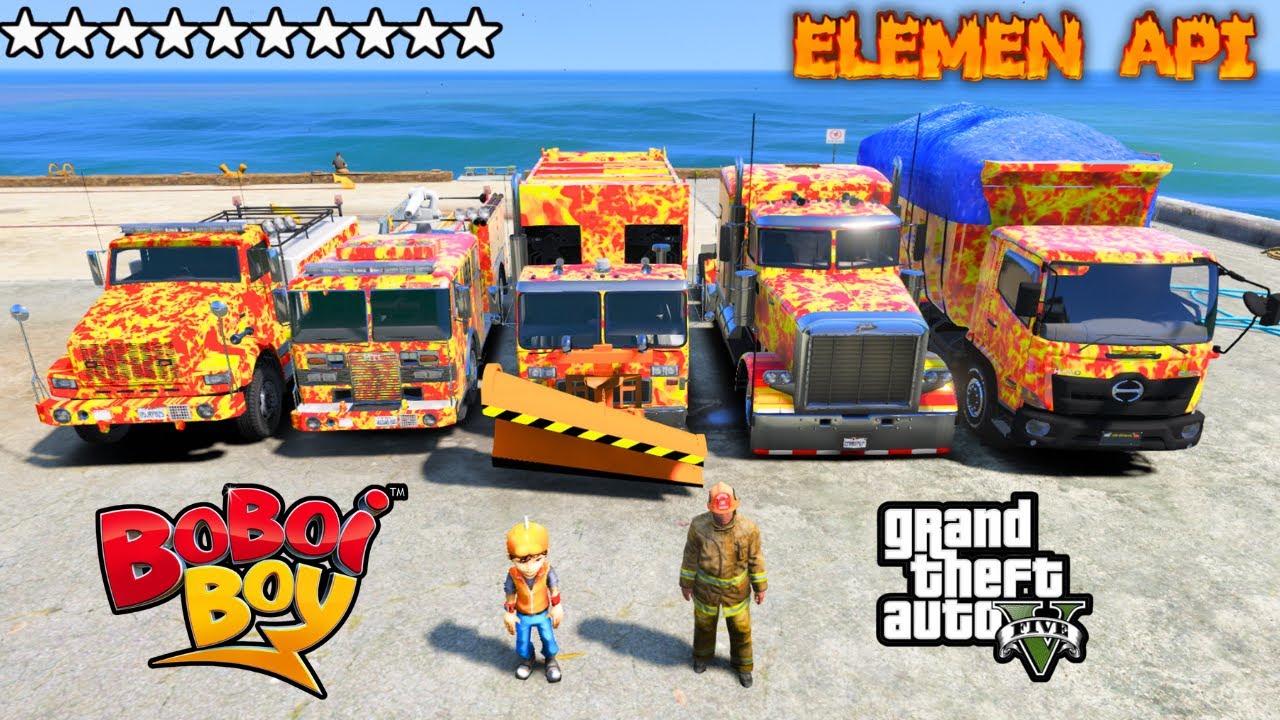 Я СОБЕРУ ВСЕ САМЫЕ КРУТЫЕ И РЕДКИЕ ГРУЗОВИКИ ОГНЕННОЙ ЭЛЕМЕНТА BOBOIBOY В GTA 5