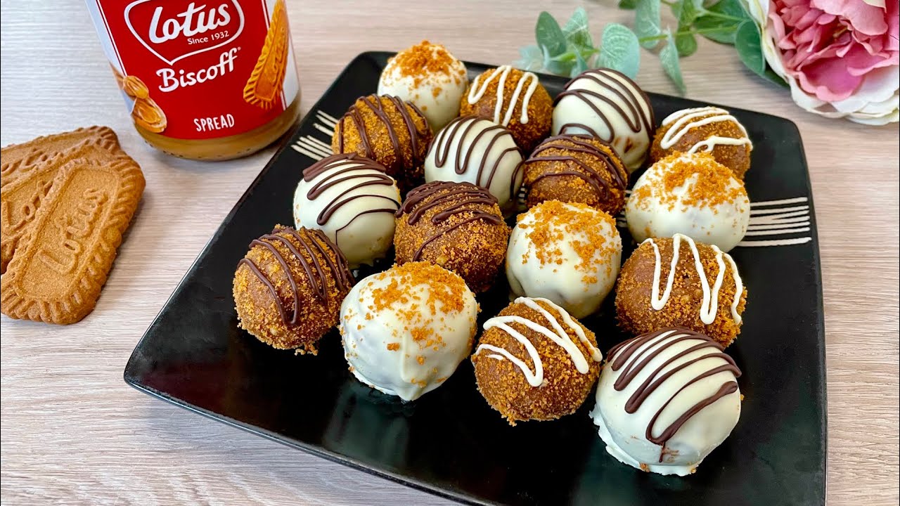 Biscoff Truffles | Easy No Bake Dessert Bites - Only Few Ingredients