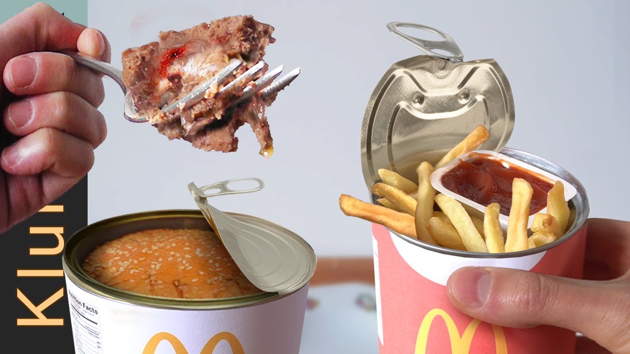 Eating limited MRE canned McDonald's from 1993!!