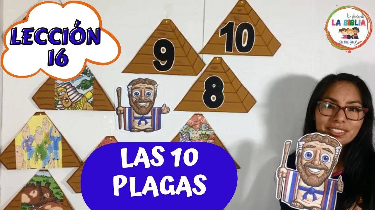 LAS 10 PLAGAS/ EL MAR ROJO/ clase para niños/Historia, texto y tarea /Escuela D.LECCIÓN BÍBLICA 16