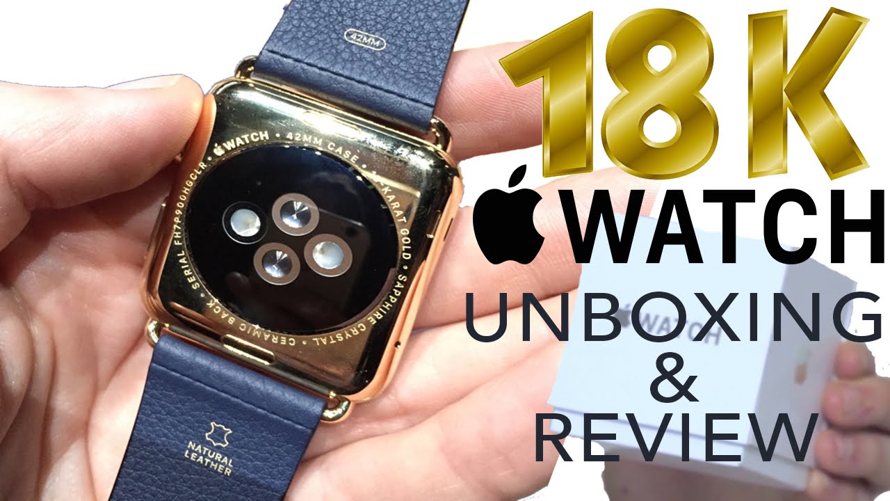 UNBOXING 18K CARAT GOLD APPLE WATCH AND REVIEW ASHENS KSI ALI A W2S  iwatch