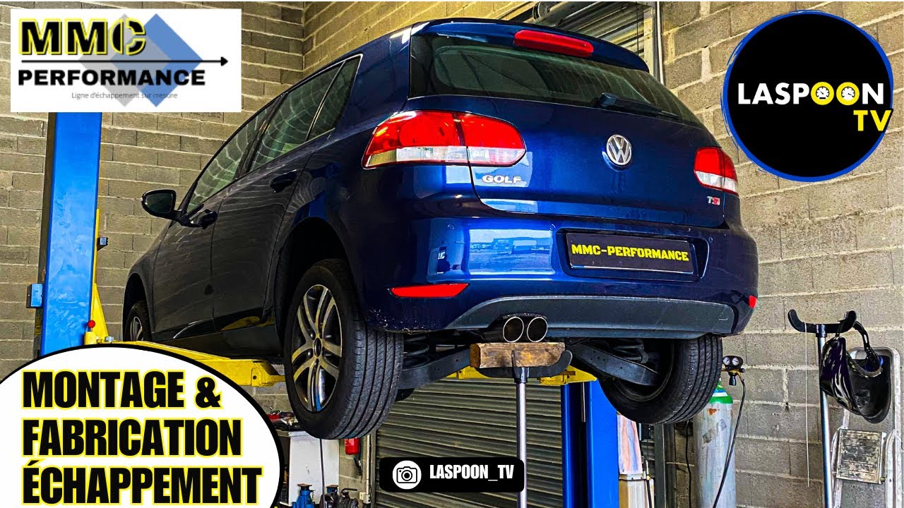 GOLF 6 TSI, FABRICATION & MONTAGE d'un ÉCHAPPEMENT à CLAPET ! 😮