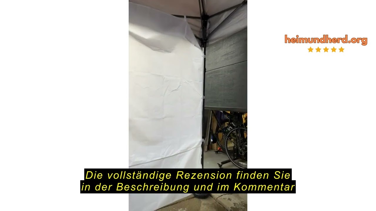 Produktbewertung: MasterCanopy Seitenwand/Seitenteil für 3 x 3 m Pop-up-Pavillon, Faltpavillon, Zelt