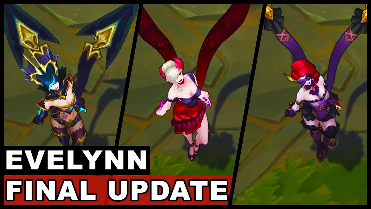 All Evelynn Skins Final Update 2017 Rework Tango Masquerade Shadow Safecracker (League of Legends)