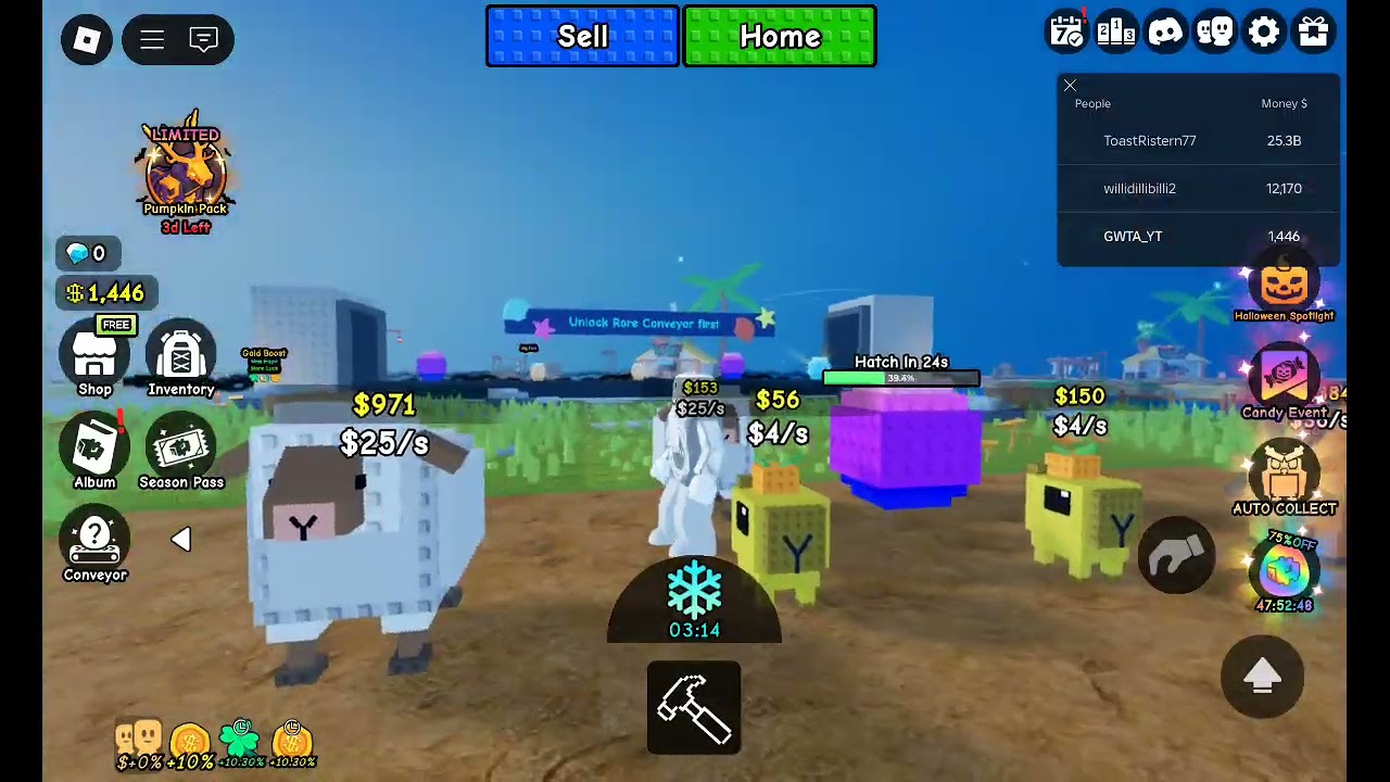 Playing build a zoo part 1!