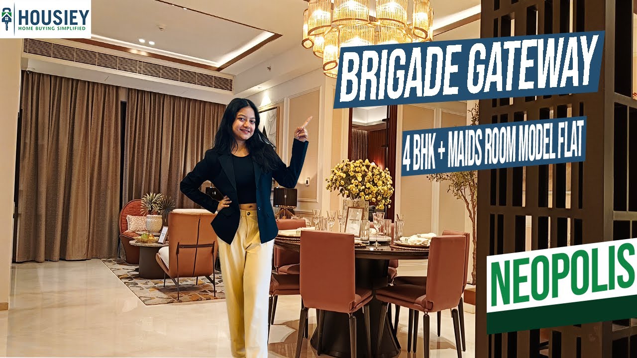 Brigade Gateway Neopolis Hyderabad | 4BHK+Maids Room Luxury Model Flat Tour | Location & Review 2025