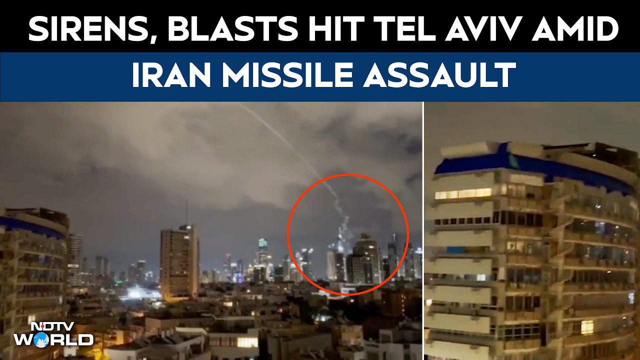 Iran Attack Israel | Sirens, Blasts Rock Tel Aviv as Iran Intensifies Missile Assault