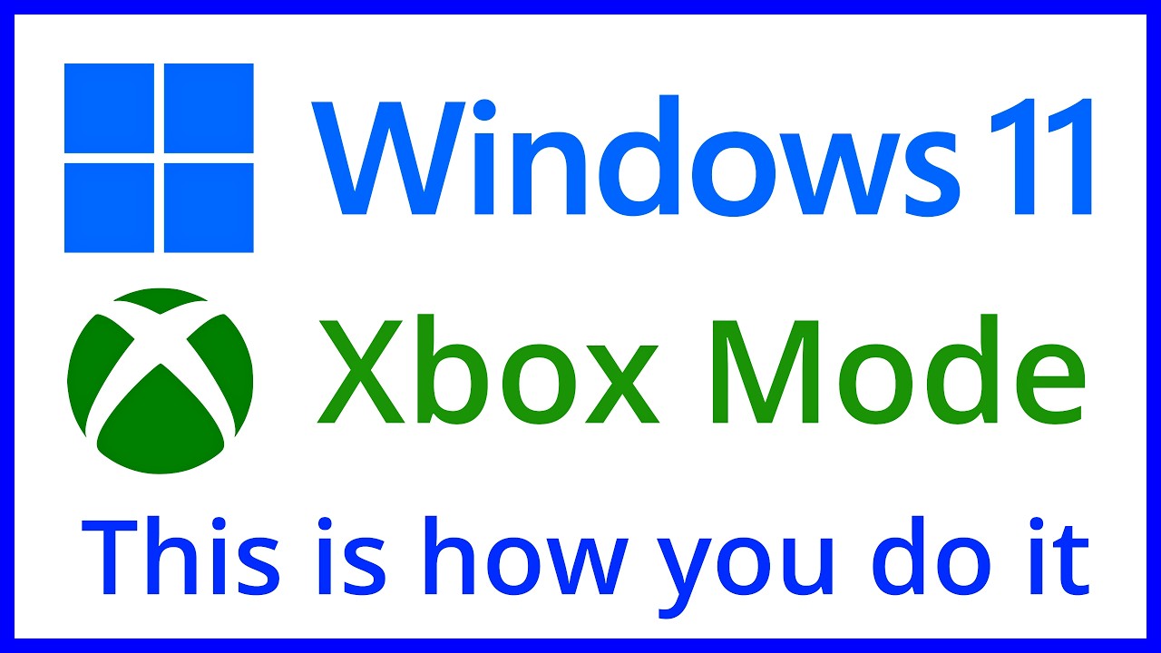 Xbox Mode в Windows 11: ПРОСТОЙ СПОСОБ !!!