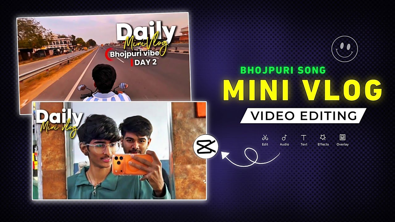 Bhojpuri Song Mini Vlog Video Editing In Capcut | Instagram Trending Mini Vlog Video Kaise banaye