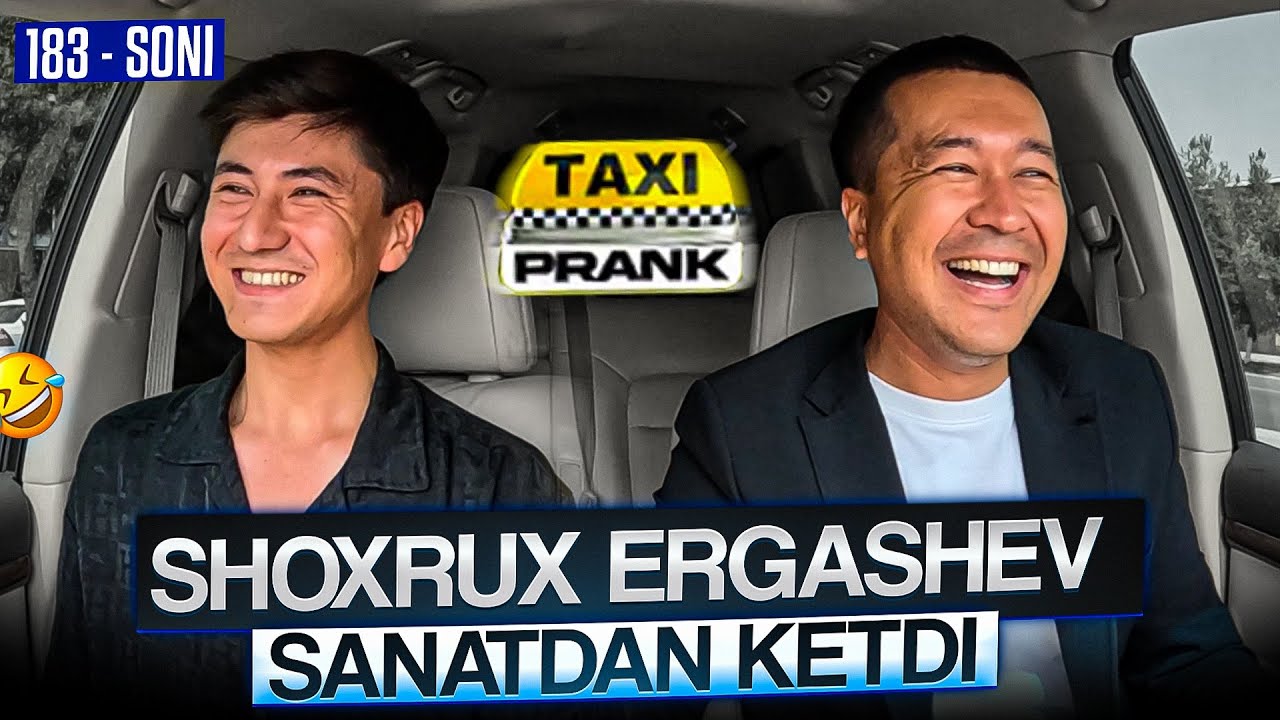 Taksida prank 184-soni🚕 Honanda Shoxrux Ergashev bilan bo'ldi😁