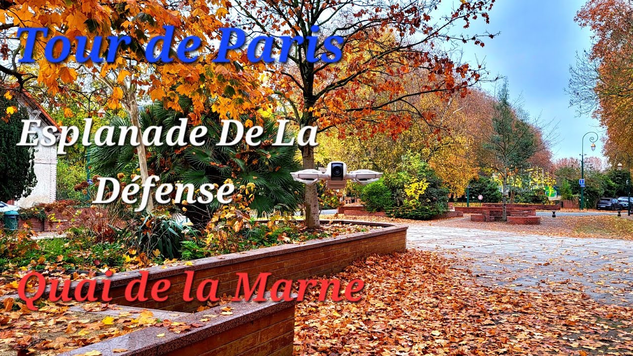 Balade Dominicale : Tour de Paris, Esplanade De La Défense et Quai de la Marne 🍁🍂🪾📸🎥🪽 Dji Neo