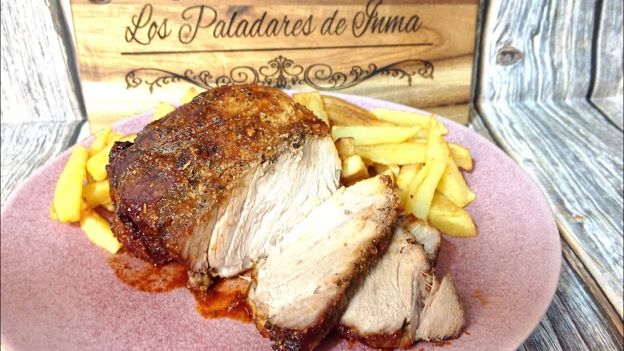 Carne de jamón en salsa Barbacoa y miel en air fryer/una receta que gustará a todos #airfryer #sogo