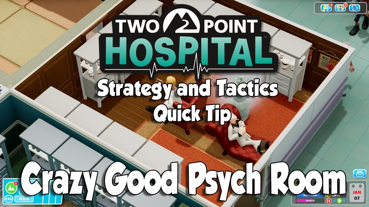 Совет по стратегии и тактике Two Point Hospital: Безумно хорошая психушка