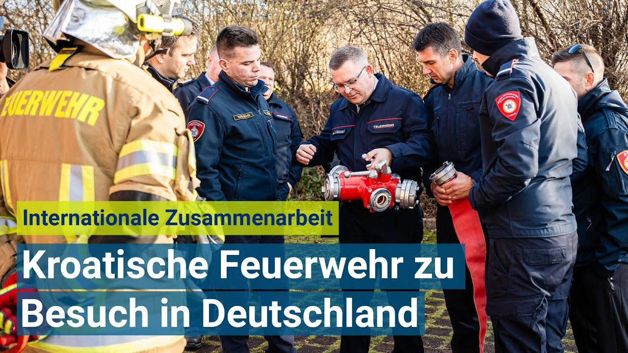 Kroatische Feuerwehr zu Besuch in Deutschland 🚒🇭🇷🇩🇪