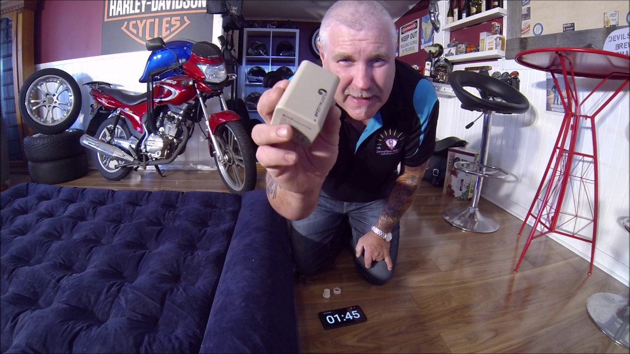 The Max Pump Plus From Flextailgear, Air Bed Pump For Motorcyle Camping.