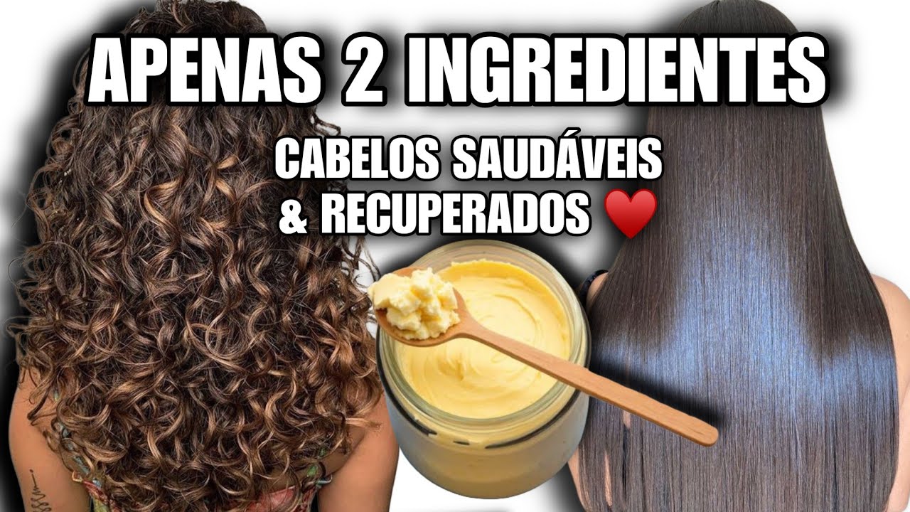 COMO FAZER  MANTEIGA CAPILAR| RECUPERE SEU CABELO DA QUEBRA COM ESSA RECEITA CASEIRA!