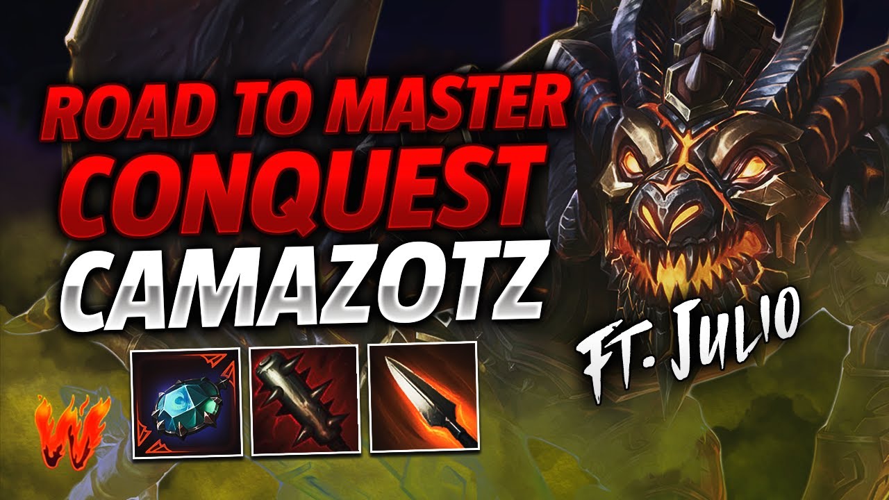 CAMAZOTZ, LA JUNGLA ESTA FORTOTA ft. Julio - Warchi - Smite Road to Master Conquest