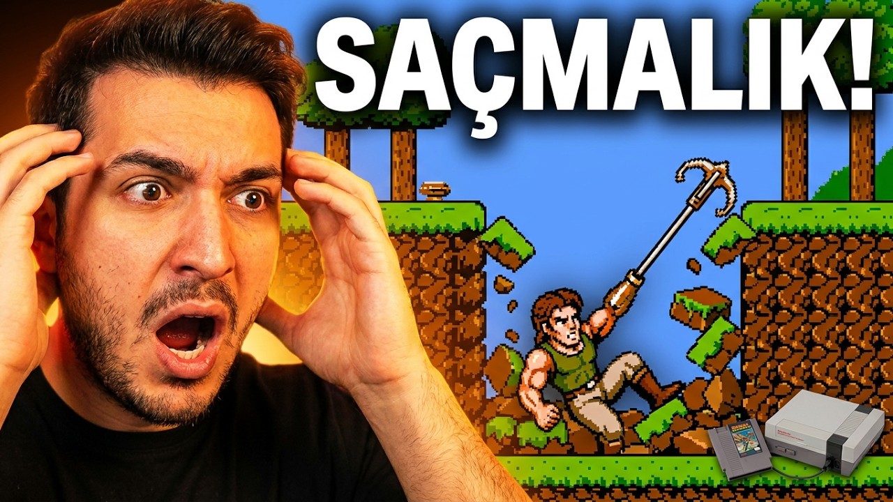 ZIPLAYAMAYAN BiR SYBORG KOMANDOMU? BU SAÇMALIK DEĞiLMi 😡| NES - Bionic Commando [GamePlay]