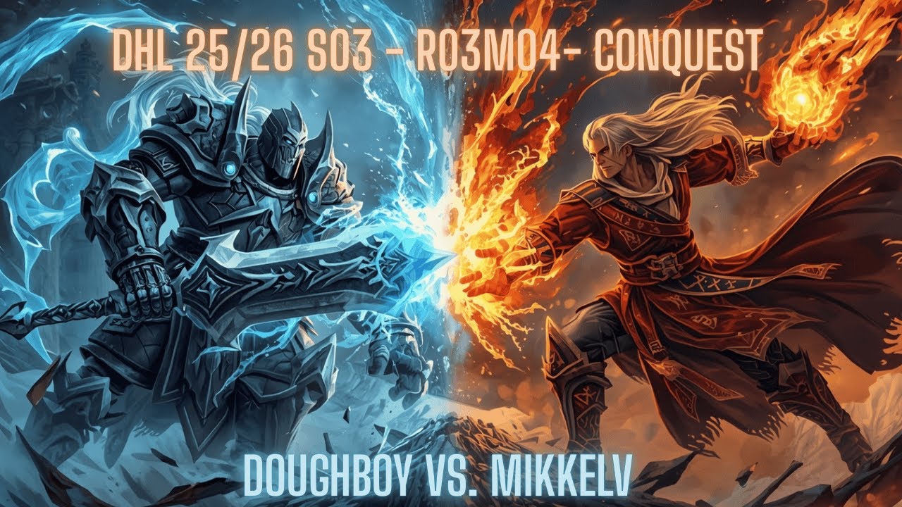 ⭐ Death Knight vs Mage – DK Hearthstone League S3 R3M4 | Doughboy vs MikkelV