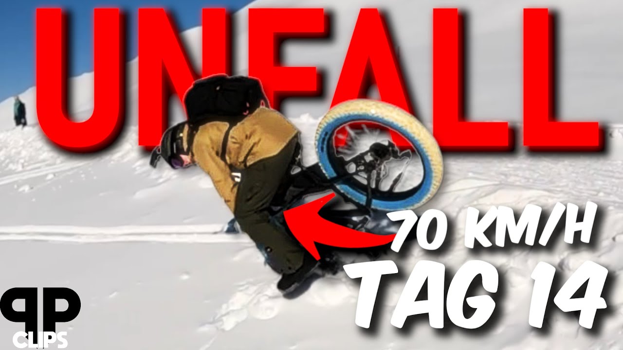Hugo stürzt mit 70 km/h vom Snowbike! (Notfall Abholung volle Länge) -  Tag 14