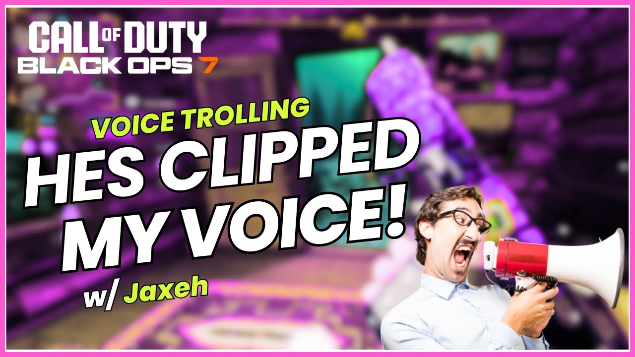 HE CLIPPED MY VOICE! FUNNY VOICE TROLLING ON BLACK OPS 7