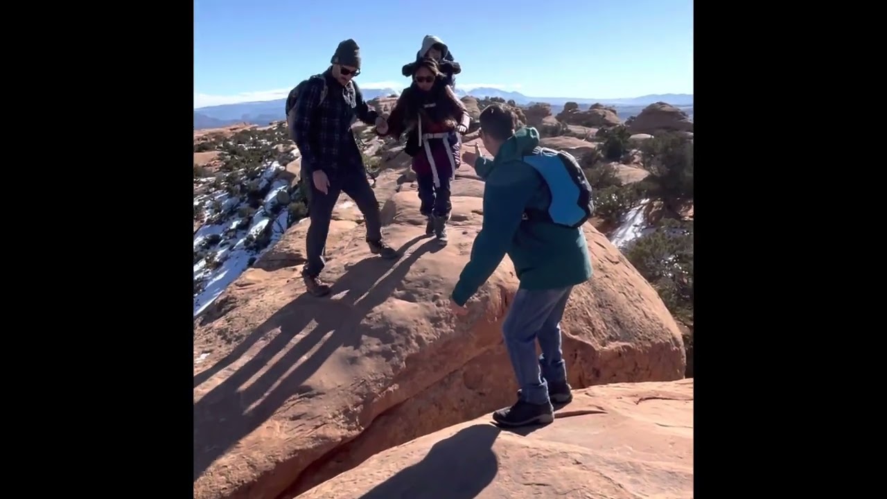 This hike to Double O Arch is difficult buy its so rewarding with mind blowing views