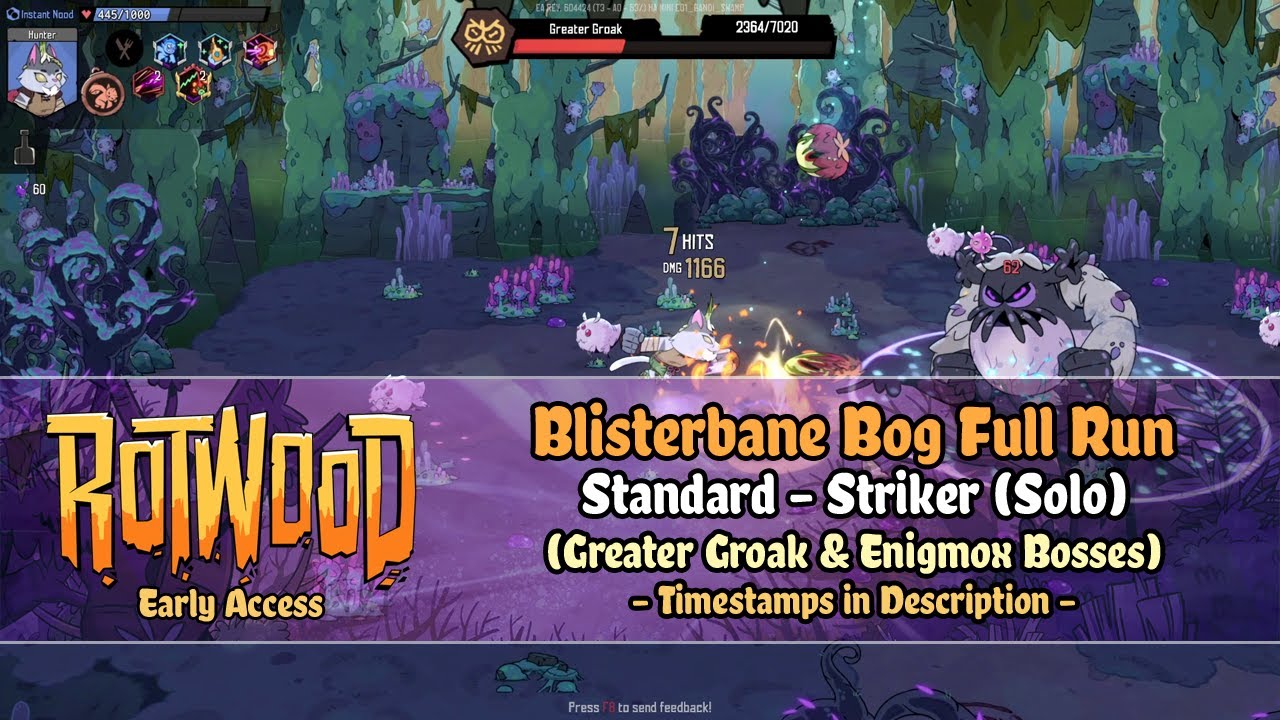 Rotwood Early Access - Blisterbane Bog [Standard - Striker] Solo Run (Enigmox Boss)