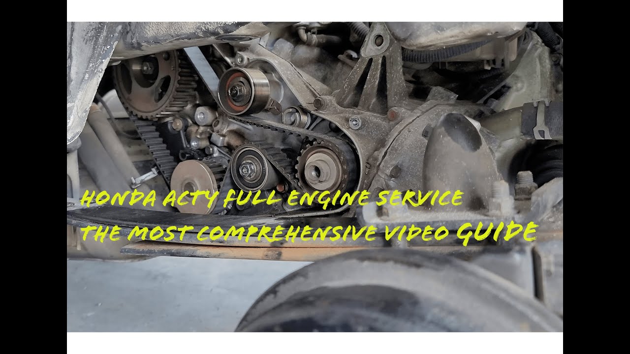 Honda Acty HA1/2/3/4 Timing Belt/Water Pump/Motor Mount/Coolant Flush/Valve Adjustment Complete Job