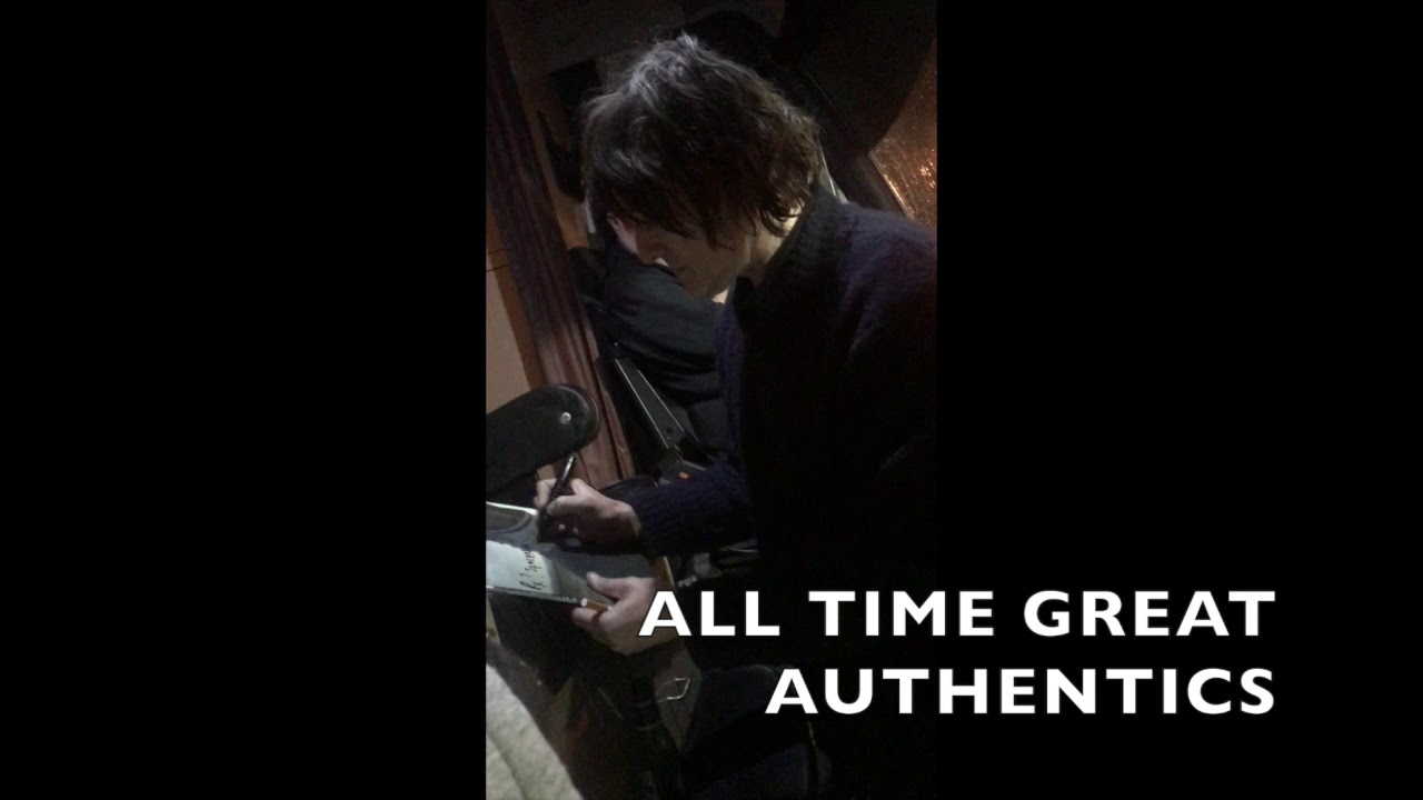 Jason Pierce (Spiritualized, J. Spaceman) Signing Autographs in Detroit, 2019