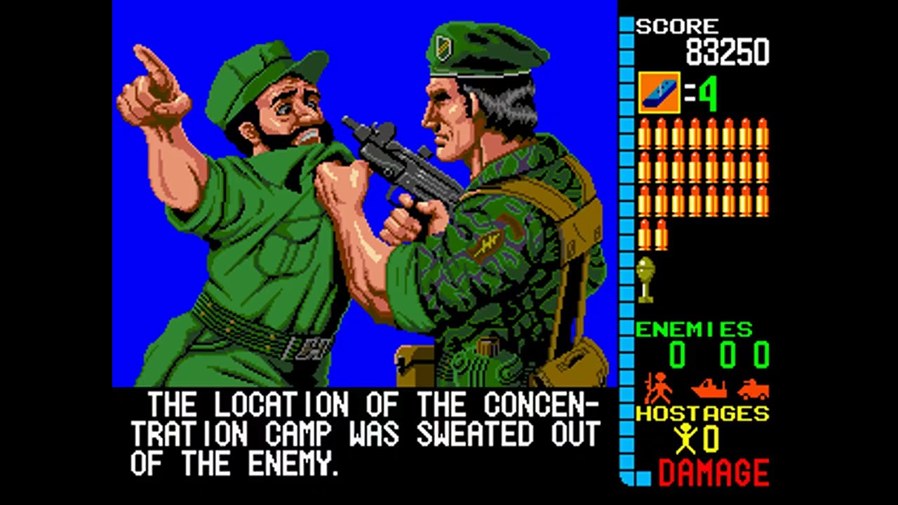 [ARC] Operation Wolf : Difficulty - Hardest / No Screen Flash on Shoot / Loop #1