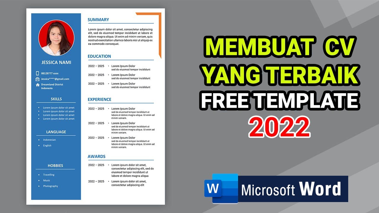 Cara Membuat CV Yang Bagus di Microsoft Word