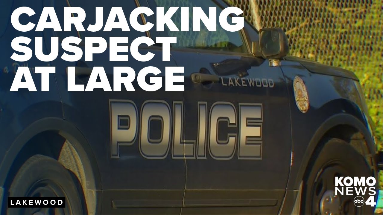 Lakewood police searching for carjacking suspect who caused crash injuring woman & child