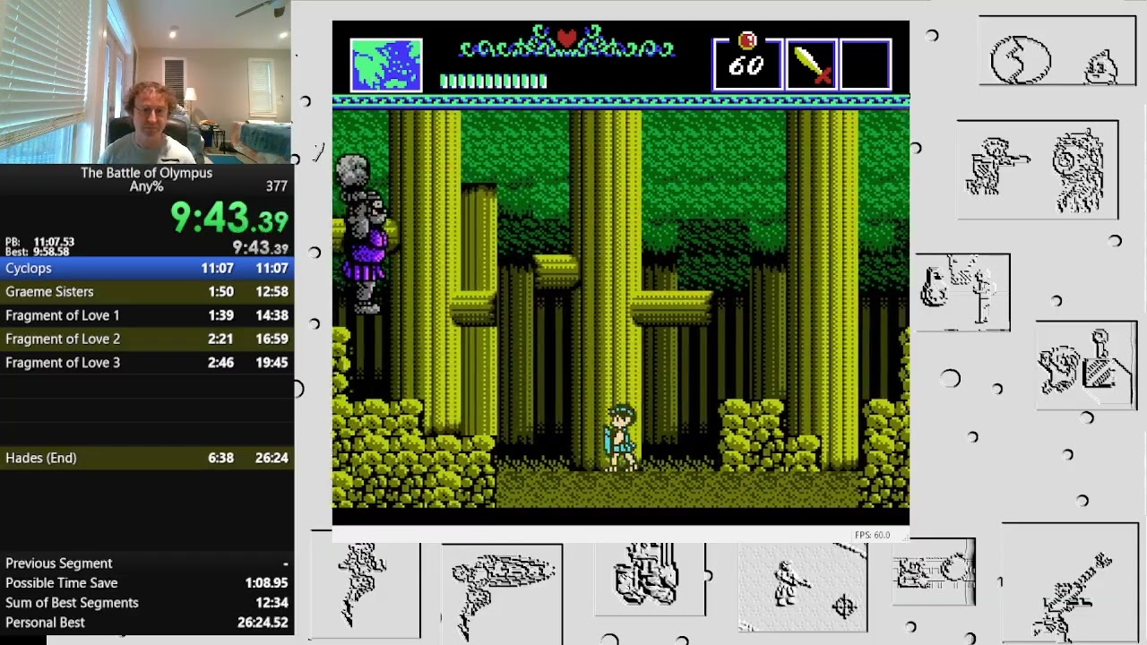 Battle Of Olympus. NES speedrun - 26:09