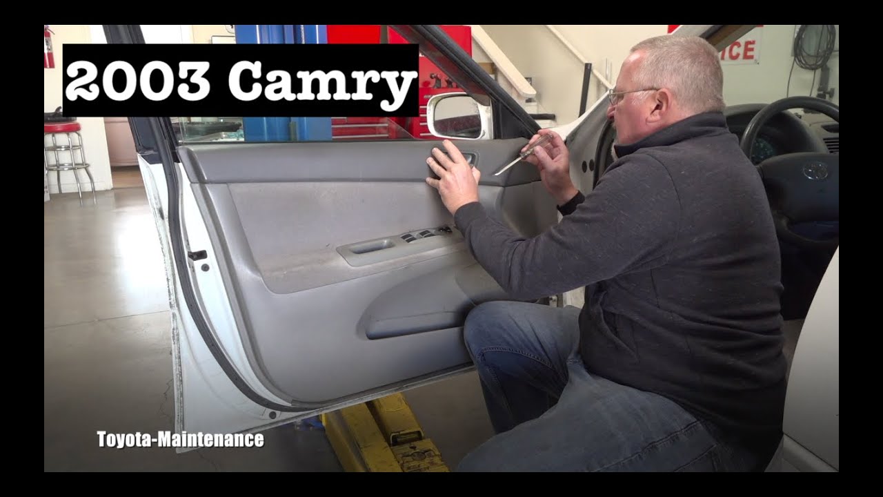 2003 Toyota Camry door panel removal