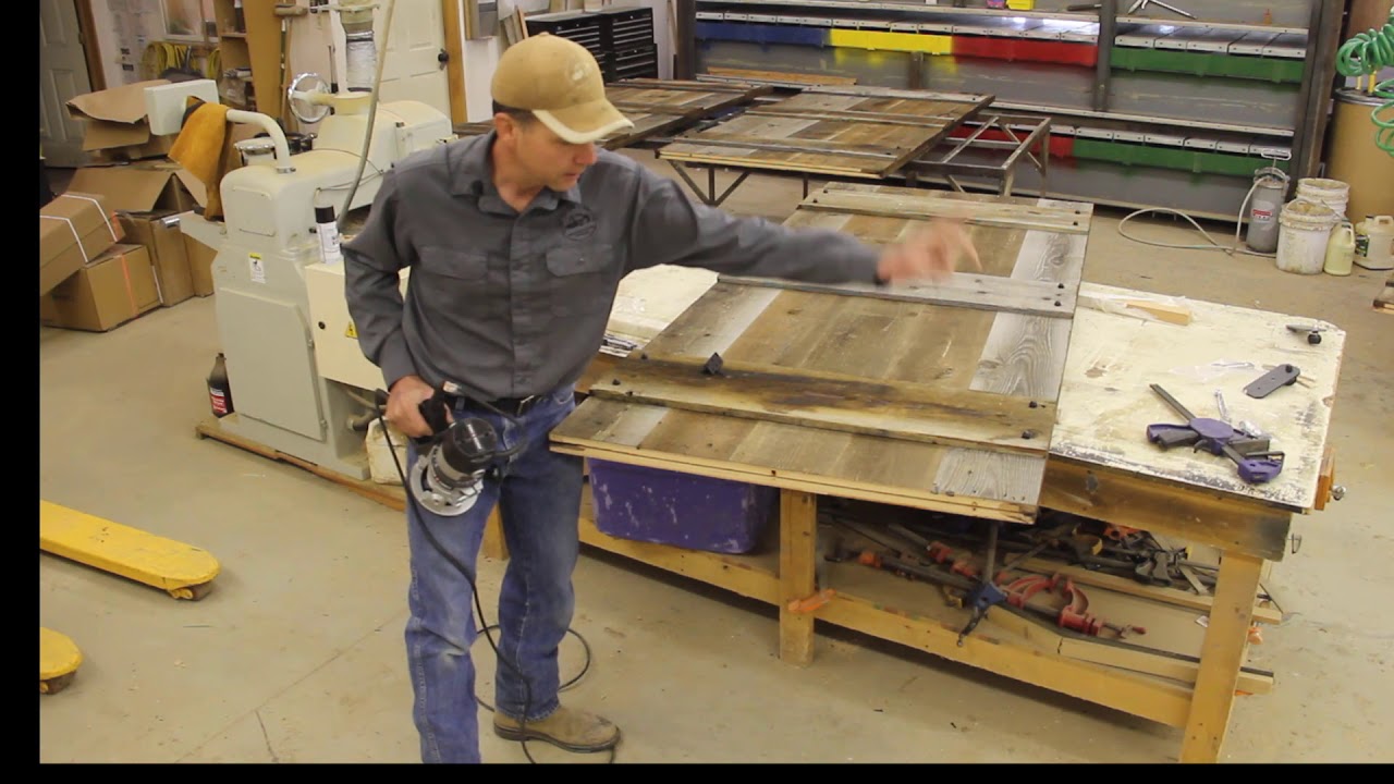 Install of barn door floor guide