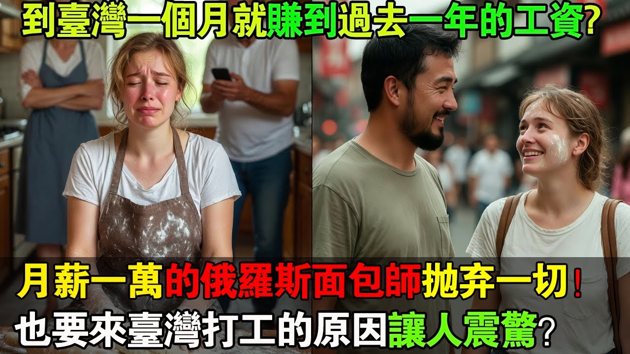 月薪一萬八的俄羅斯麵包師,跟著台灣男人毅然來台!她的感人成功故事