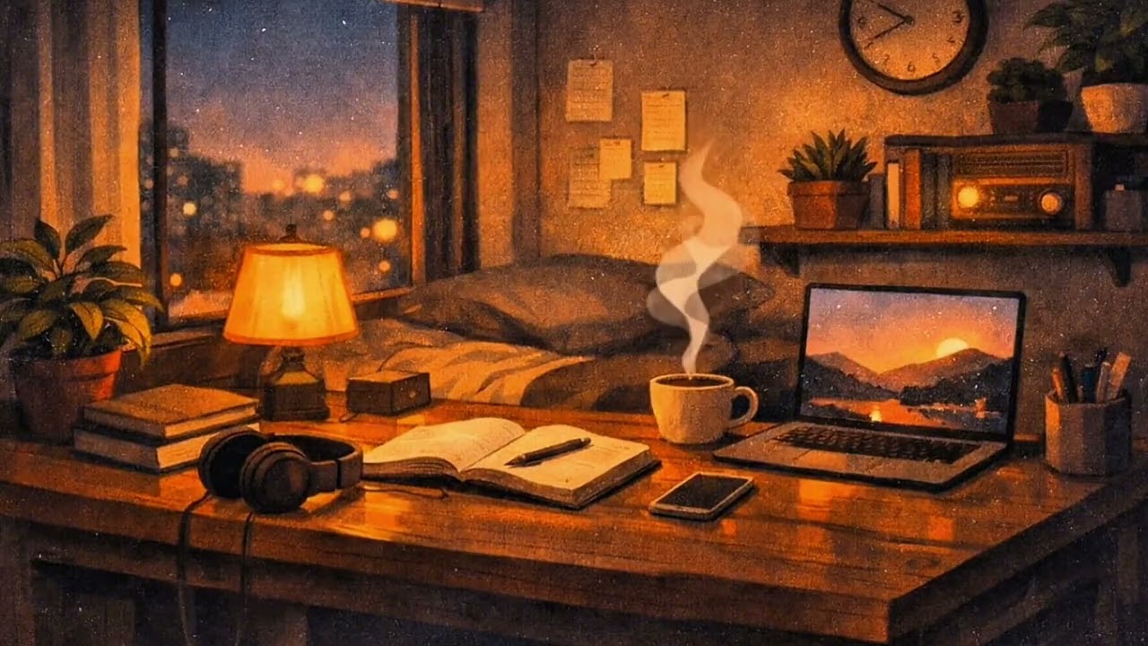 Late Night Study Session 🌙 Calm Focus Music for Deep Work
