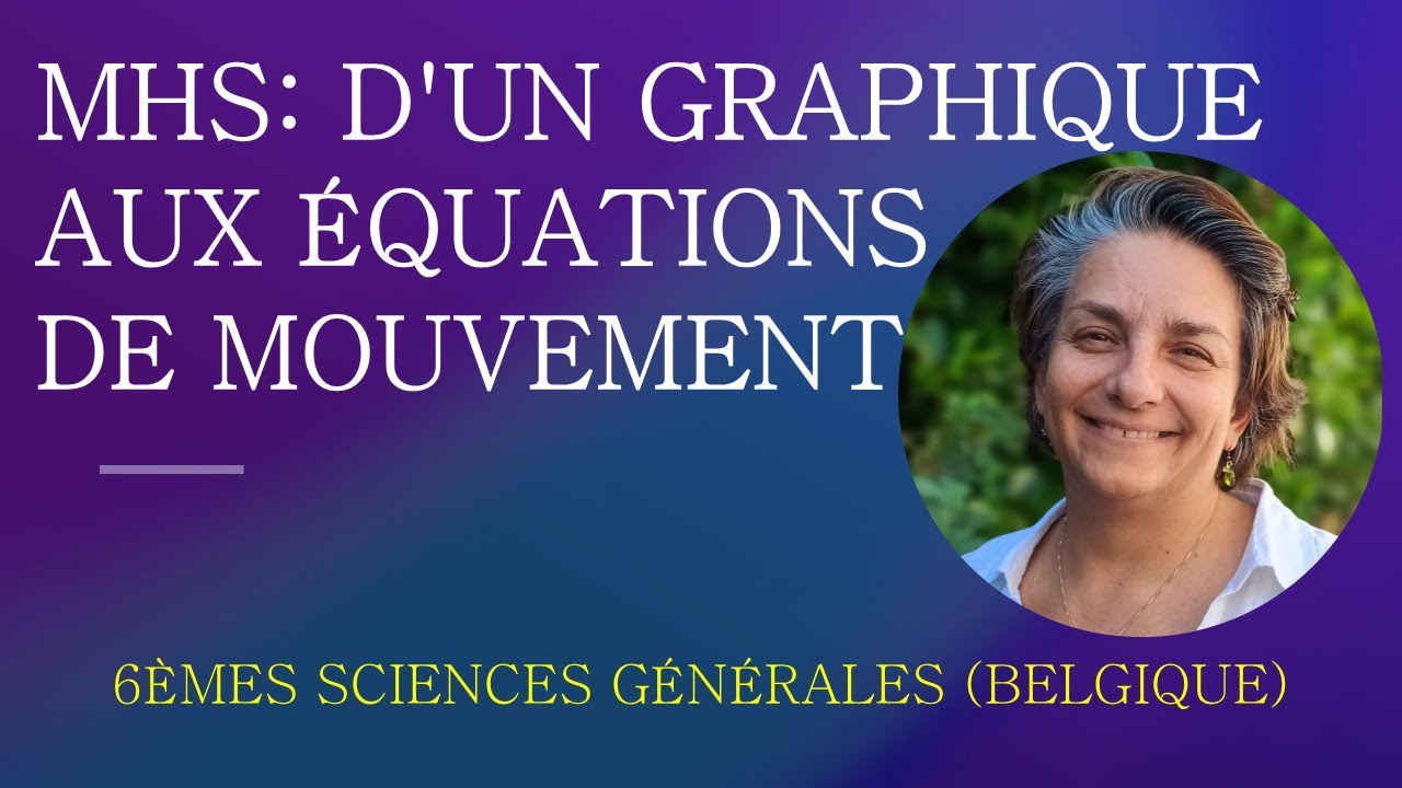 Physique Secondaire - MHS: D'un graphique aux équations de mouvement