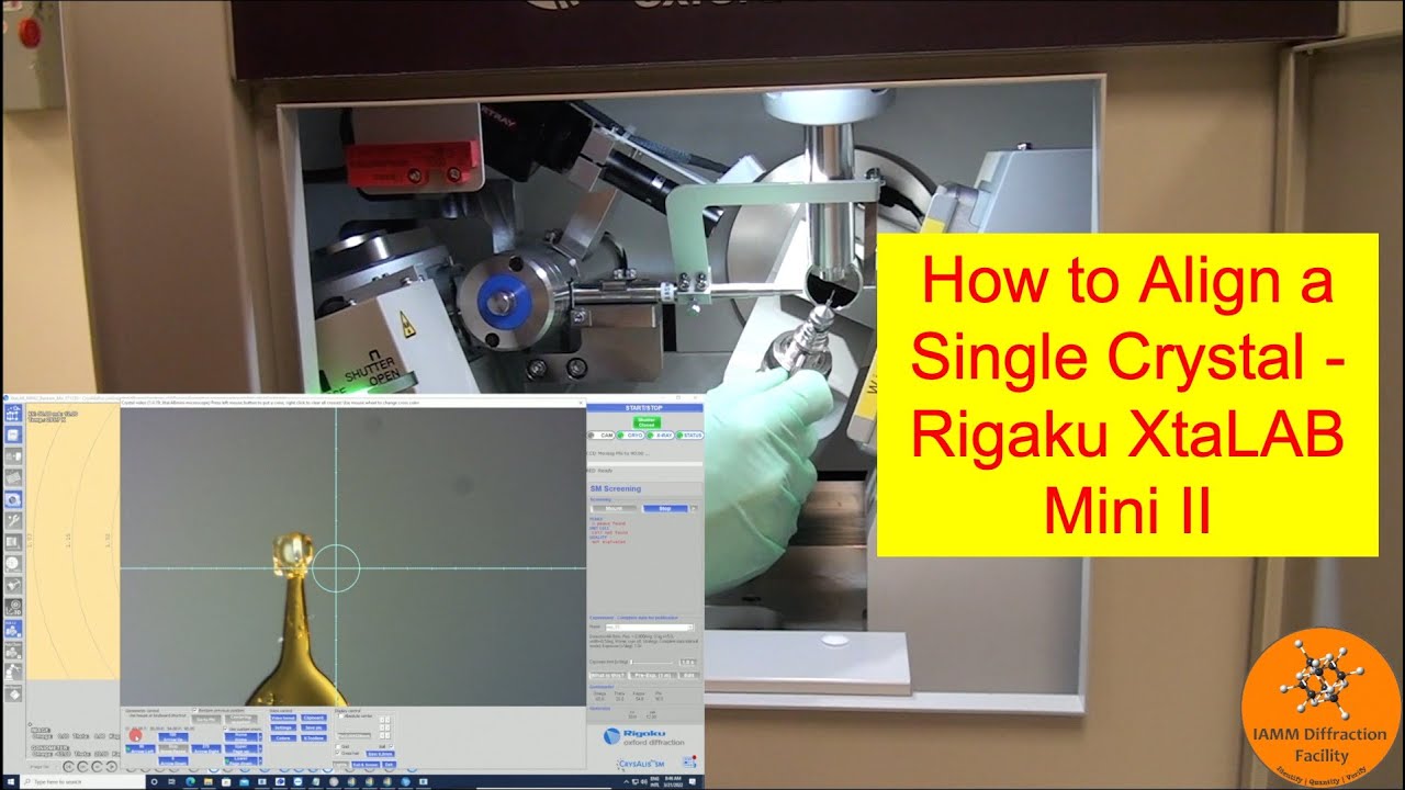 How to Perform Single Crystal Diffraction - Crystal Alignment - Rigaku XtaLAB Mini II