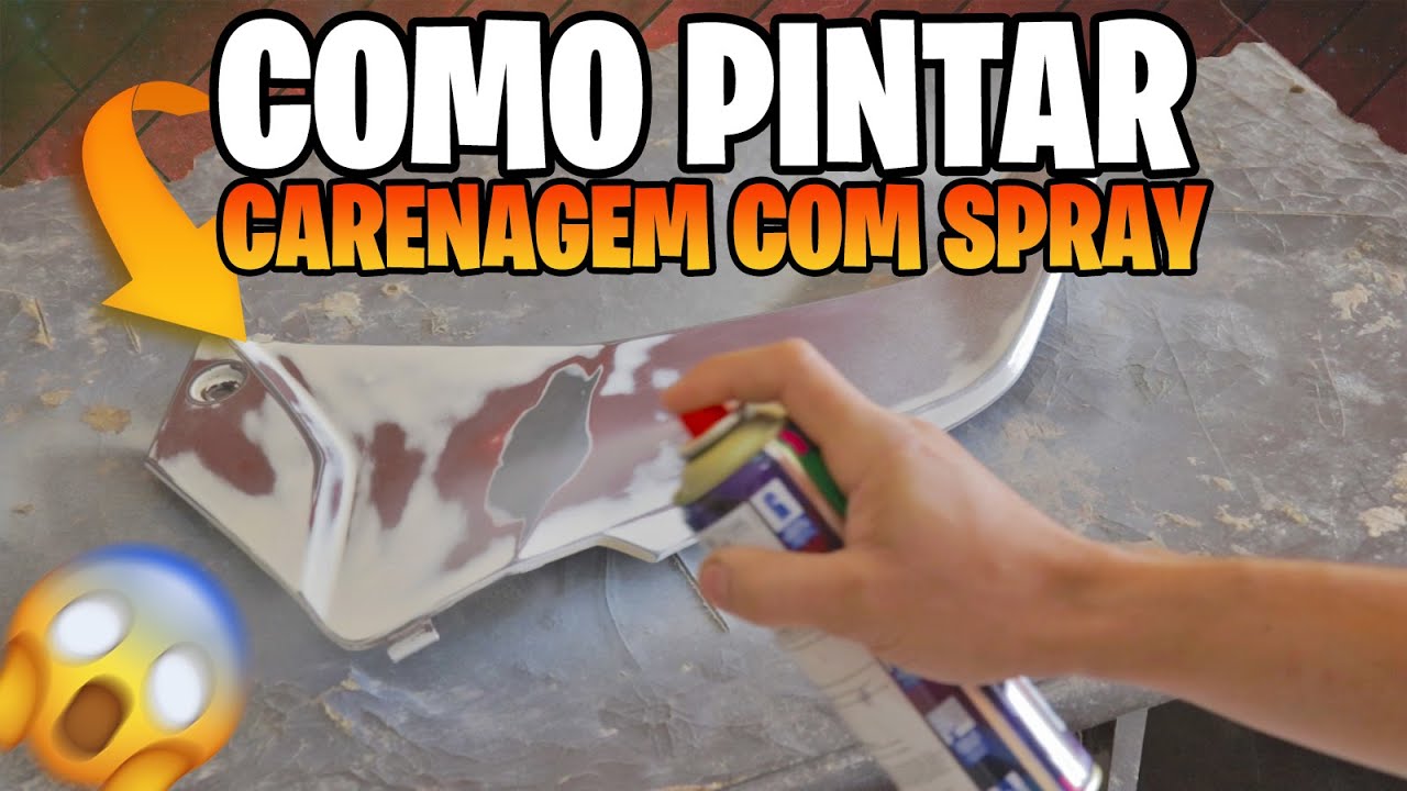 COMO PINTAR CARENAGEM DA MOTO COM TINTA SPRAY