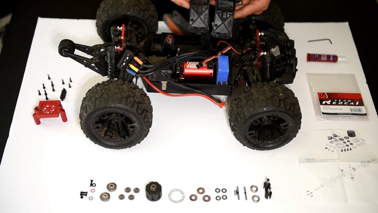 Team Redcat MT10E Center Differential and Drive Shaft Lockpin Installation