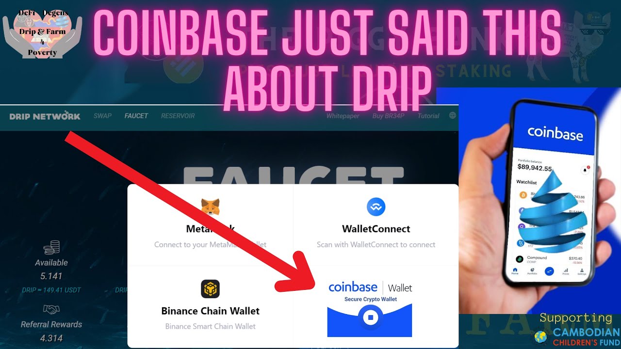 Drip Network Coinbase huge announcement how to buy drip with coinbase