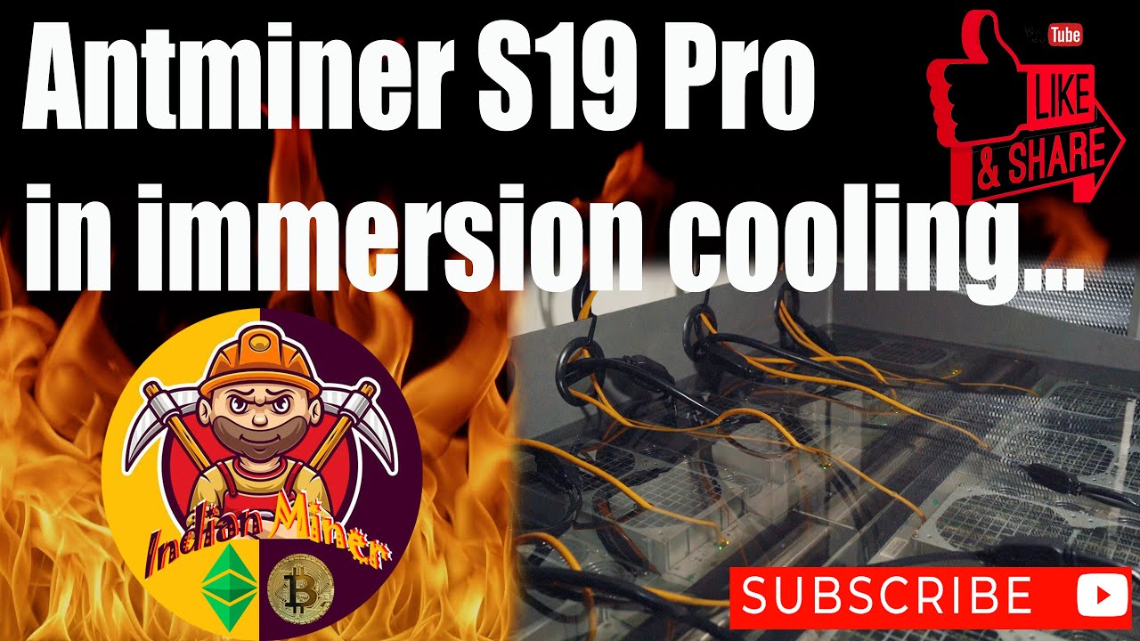 Antminer S19 J Pro Immersion Cooling Setup || Bitcoin Oil Cooling ||  @indianminer #crypto