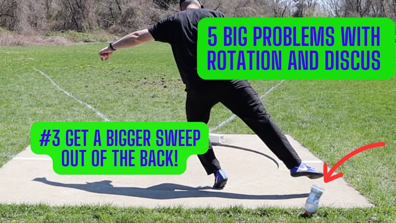 GET A BIGGER SWEEP OUT OF THE BACK! - Top 5 Problems with Rotational Shot Put and Discus Throwers