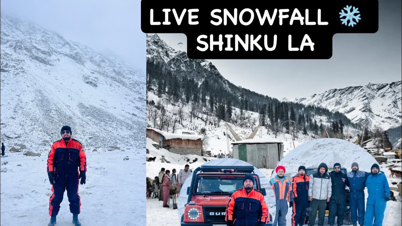 Live Snowfall ❄️ Manali Shinkula La 18 January 2026