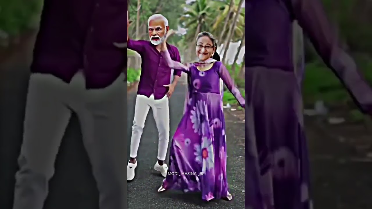 Modi Hasina Dance 🥰😆#funnyvideo #hasina #m&uuml;de #comedy #viral