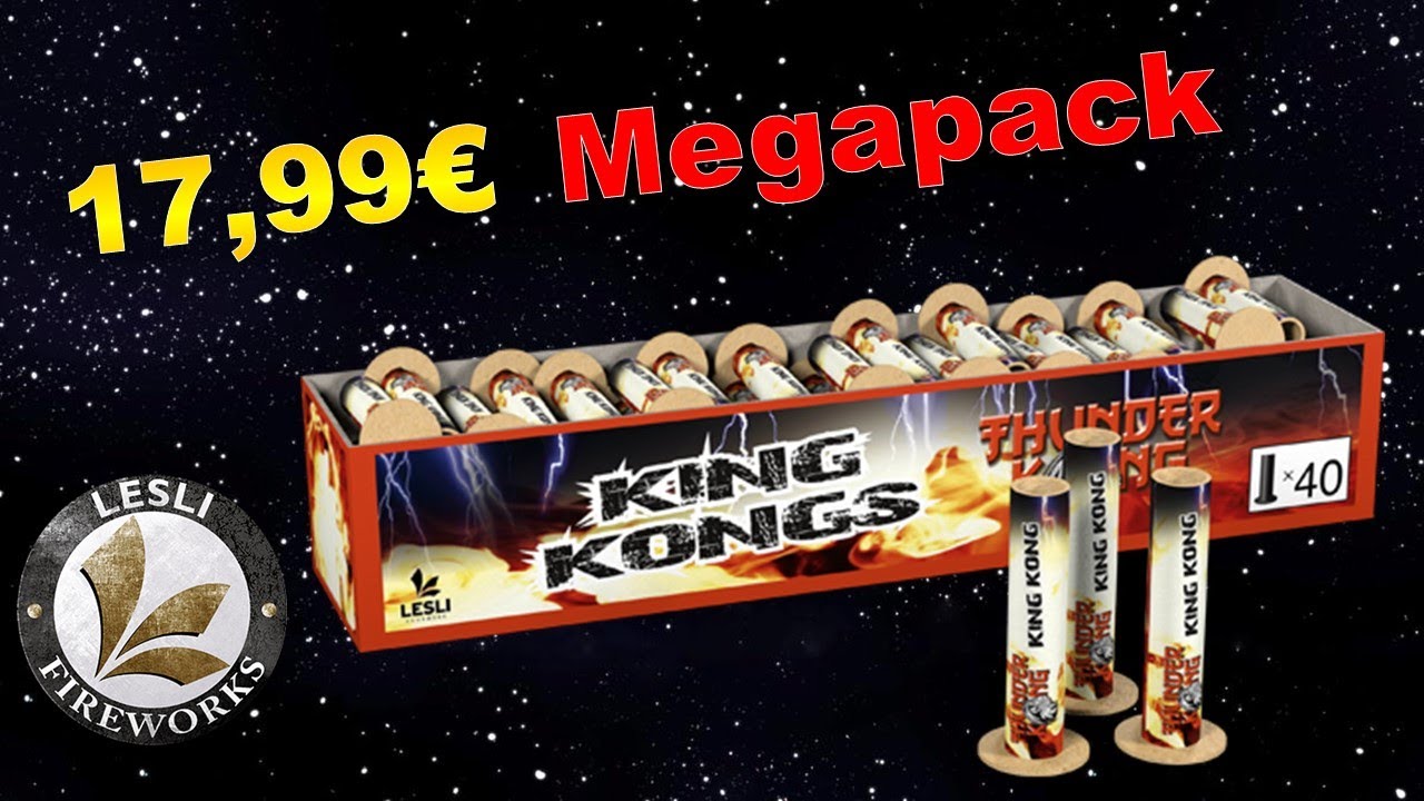 Lesli King Kongs / Tolle Crackling-Feuertöpfe zum Sparpreis! [Twins Fireworks]