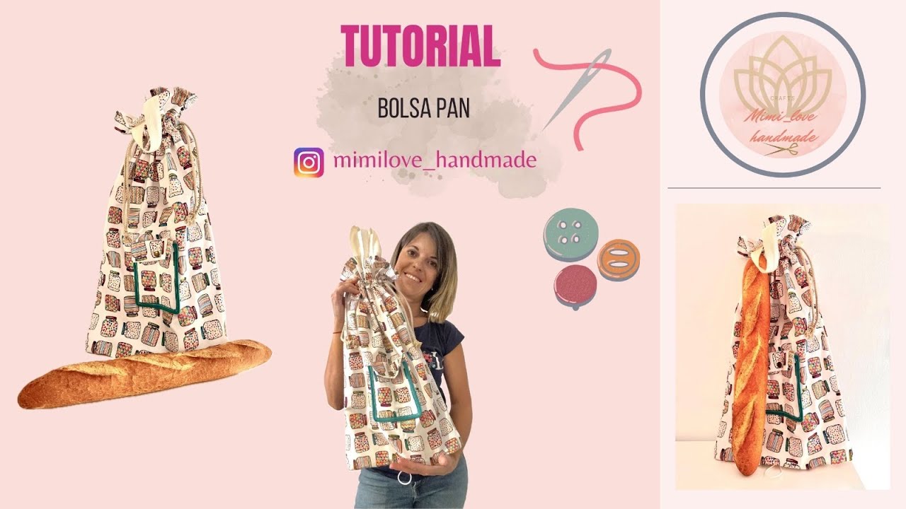 ✨Tutorial Bolsa para el pan! 🥖