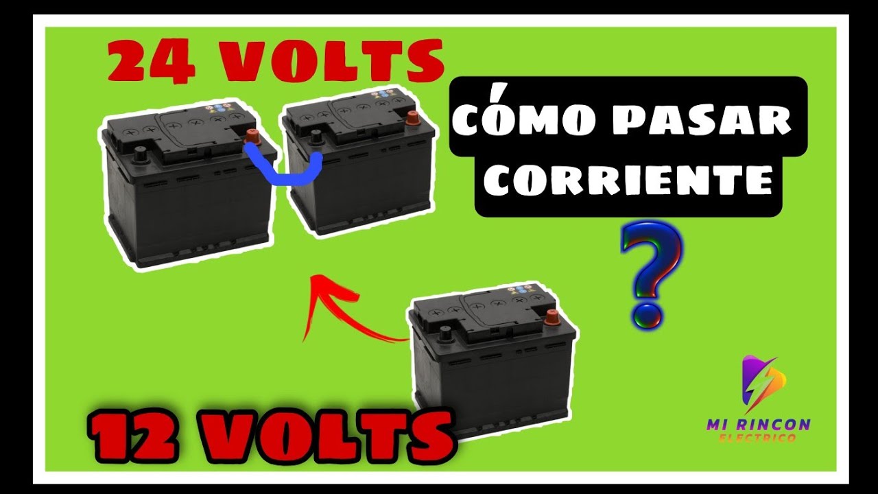 Como pasar corriente de un veh&iacute;culo de 12 volts a otro de 24 volts